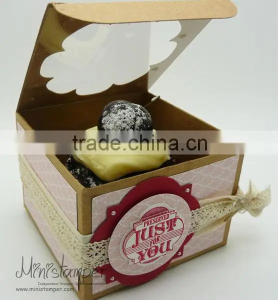 2016 Personalized Cheap Custom Brown Kraft Paper Gift Box photo-6