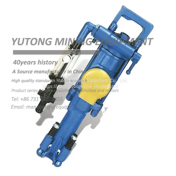 Yt27 Rock Drill, 5m Pusher Leg Drill, Small Portable Mine Rock Drill