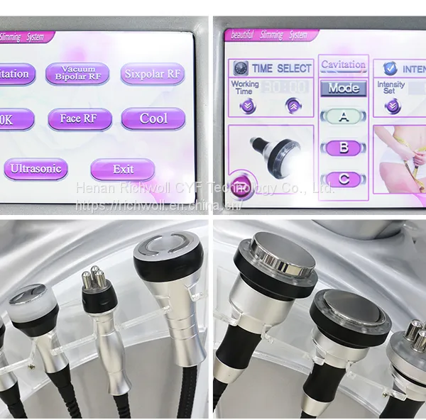 80K Cavitation Vacuum Body 6 in 1 Cavitation Slimming Weight Loss Liposuction Machine With 7 Handles for Sale photo-4