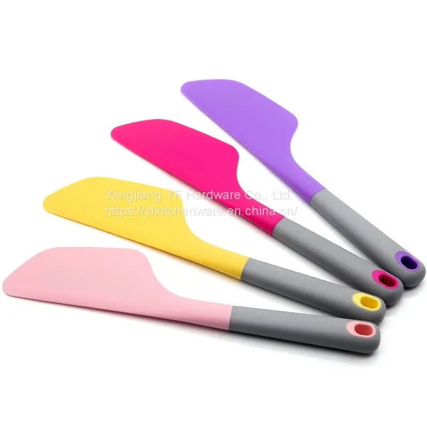 Kitchen Accessories Home and Kitchen Gadgets Non-slip Handle Soft Head 100% Food Grade Silicone Spatula photo-4