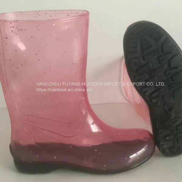 Vogue Transparent Women Rain Shoes,Fashion Transparent Ladies Shoes,Transparent Lady Shoes,Female Rain Shoe photo-2