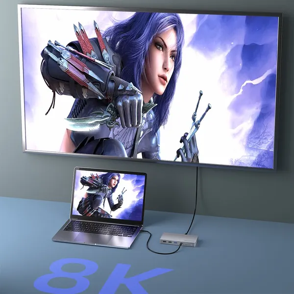 11 in 1 Thunderblot 3 USB C Docking Station Using Chips JHL8440 photo-5