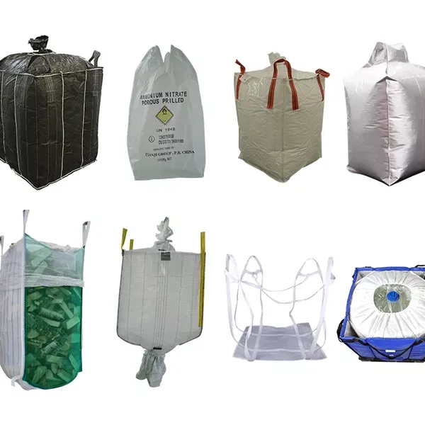 Black Color Lifting Loops Sand Bag 1ton pp Sand Bag White Color pp Bulk Bag photo-2