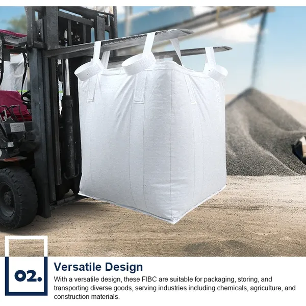 Heavy Duty 1100lbs 4400lbs Big Container Bag Hot Sale FIBC Cement Bags PP Woven Sack Free Sample Tote Jumbo Bags photo-4