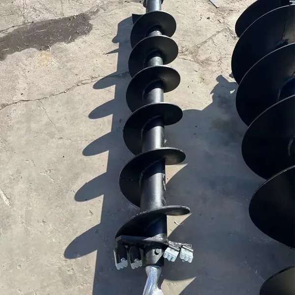 3.5 Ton Hydraulic Excavator Attachments Earth Auger Drill Borehole Attachment Application Well Drill photo-6