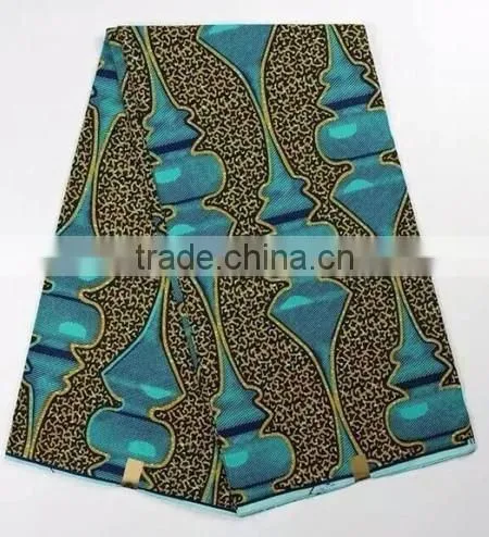 H472 100% Cotton 6 YARD African Wax Fabric Wholesale