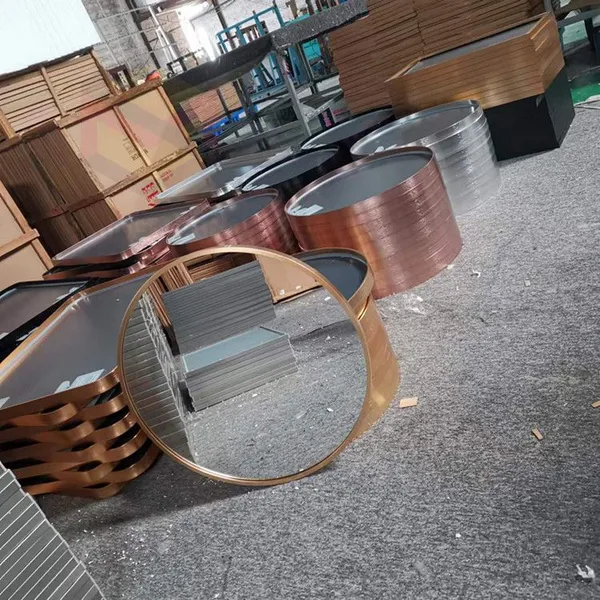 Customized Aluminum Alloy Edge-finished Makeup Mirror, Ultra-clear Glass, Silver Mirror Surface, Wall-mounted Vanity Mirror photo-3