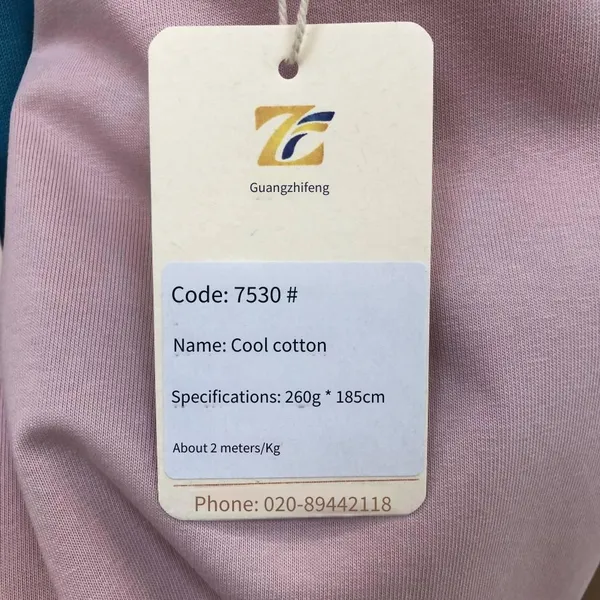Guangzhifeng 7530# Cool-feeling Cotton, 260g, Lightweight With Good Shape, Cotton-polyester Plain Weave photo-3