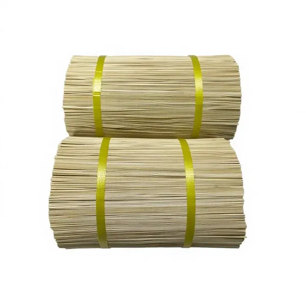2026 High Quality 1.3mm*8inces Round Bamboo Sticks for Religious Agarbatti Incense Making Incense Sticks