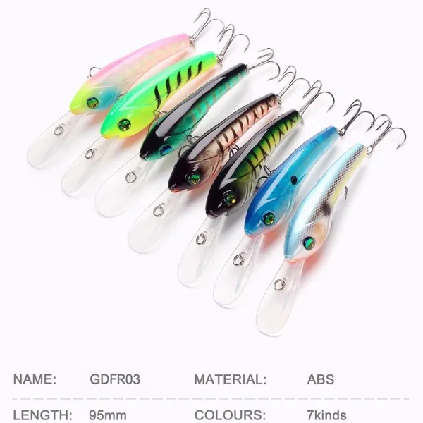 Floating Rattle Crankbait-GDFR03-95mm/19g photo-3