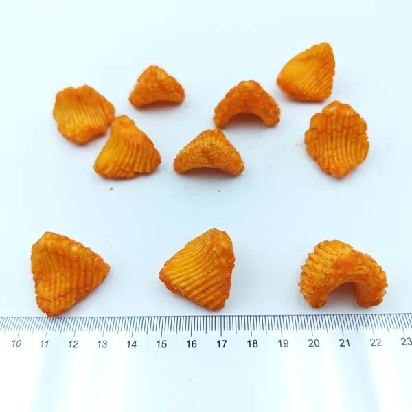 Crunchy Mexican BBQ Flavor Fried Rice Crackers Ridged Triangular Snacks for Wholesale Bulk Food Distributors photo-5