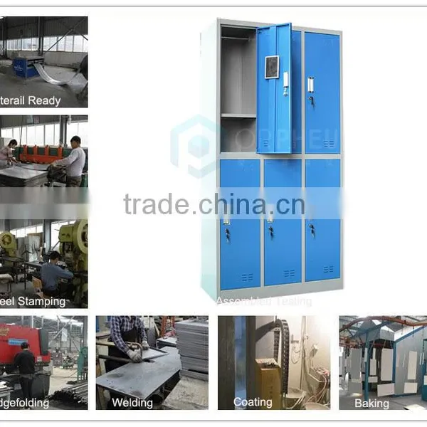 School Furniture Steel Locker Cabinet Blue Color Steel Almirah Locker photo-3