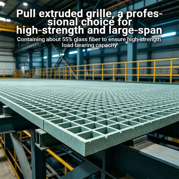 Economical FRP Grating Cost Effective Fiberglass Grating for General Industrial Use