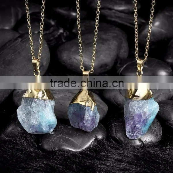 Fashion Single Stone Pendant Necklace Women, Beautiful One Stone Pendant photo-6