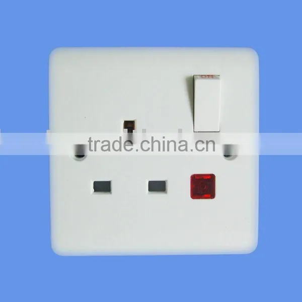 Bakelite,BS,1G+ 13A Wall Switch Socket photo-6