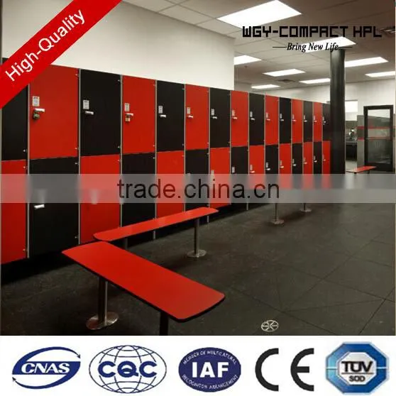 Good price antique white two door fireproof compact laminate sports stadium locker with pad lock