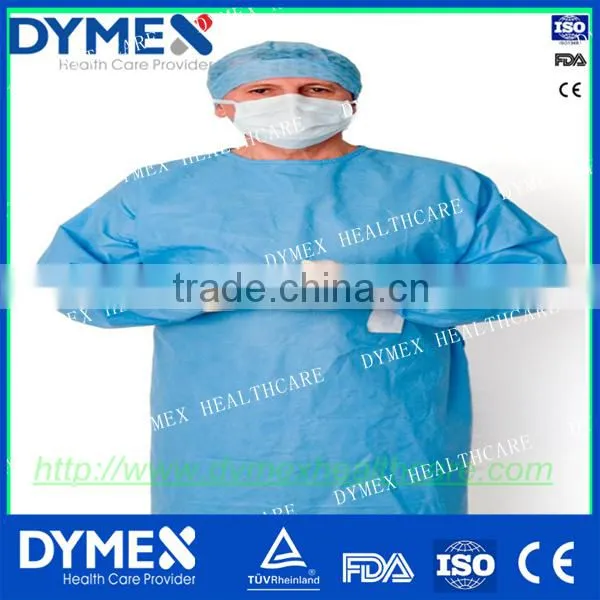 Anti Static Sterile Disposable Gown Patient Disposable Reinforced Surgical Gown With Book Fold