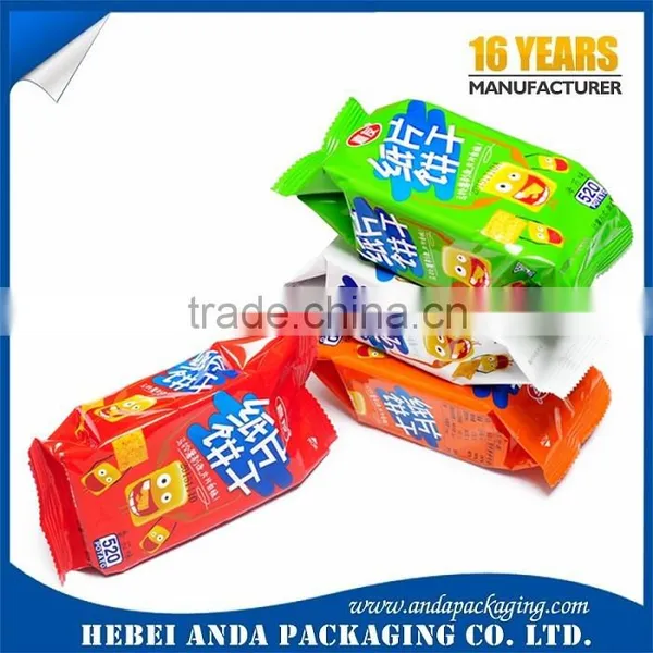 Heat Sealing Plastic Snack Food Packaging/ Biscuit Packaging Plastic Film Roll photo-5