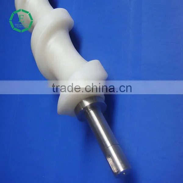Custom High Quality Cnc Machined Plastic Uhmwpe Feed Screw photo-6