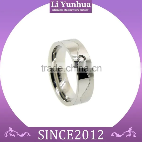 Stainless Steel Jewellery Diamond Ring With CZ Stone & PVD Plating photo-5
