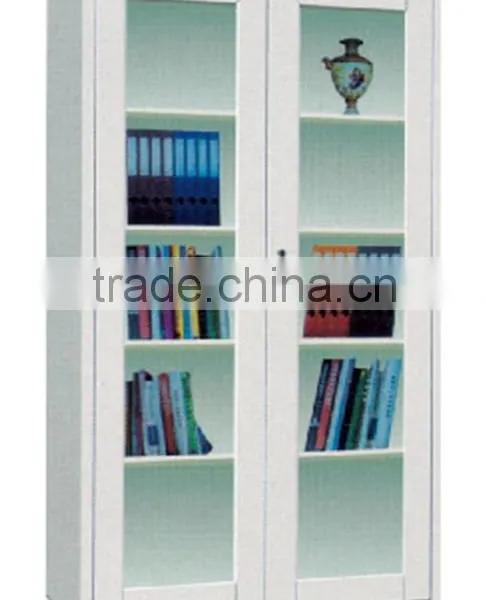 Modern Library Bookcase Wicker Metal Bookcase photo-4