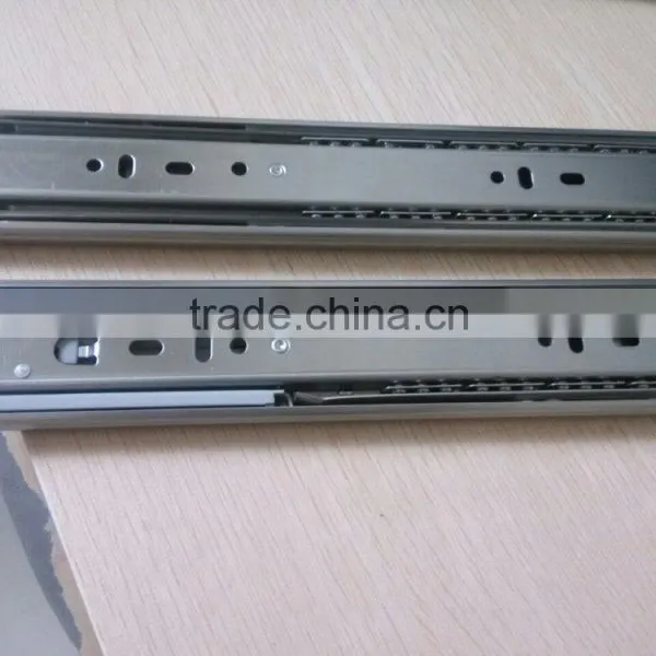 45mm Three Section Device High Quality Ball Bearing Slides With Damper Slide Solf-closing Drawer Slide photo-2