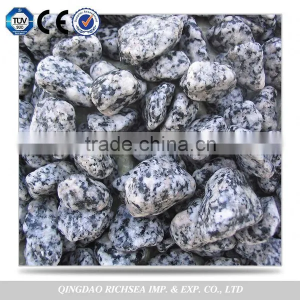 Filling At The Price Cheap Black Natural Stone Pebble Stone photo-2