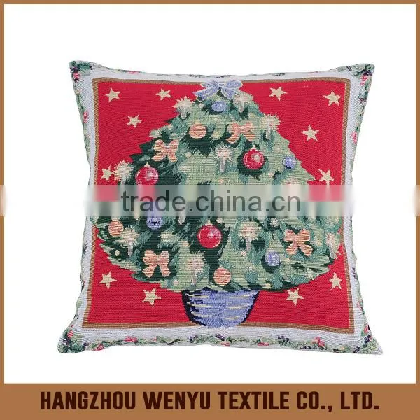 PLUS 2015 Factory Supplies Jacquard Fashion Christmas Home Decorative Cushion Cover photo-3