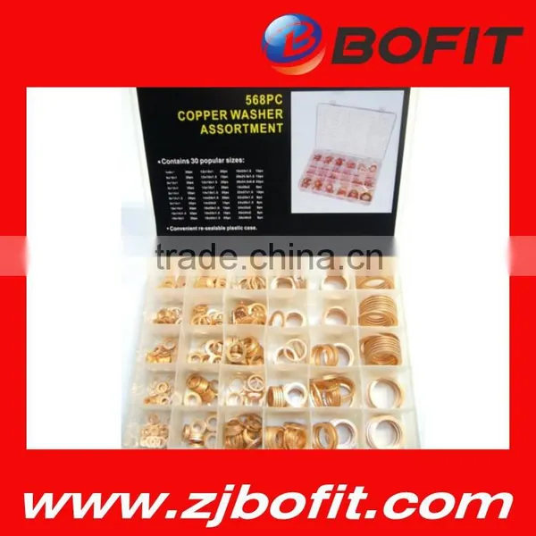 580PC Copper Gasket Assortment/copper Gasket Kit photo-6