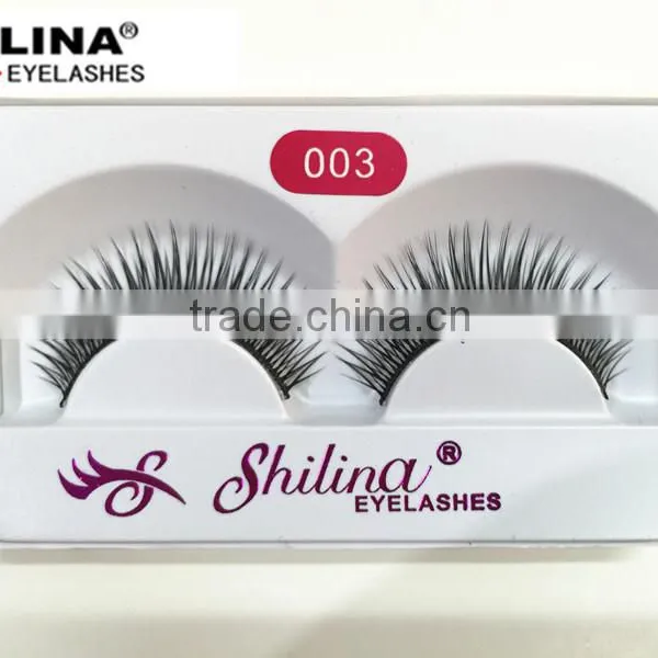 High Quality 3D Hand Made Synthetic Strip False Eyelashes Extension #0 photo-4