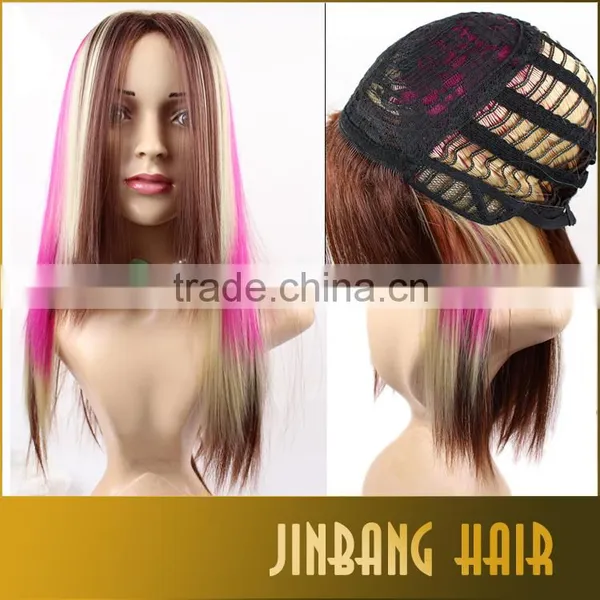 Halloween Perruque Anime Cosplay Wigs Brown Blonde Fuschia Ombre Harajuku Cosplay Wig photo-6
