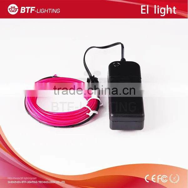 Purple 3m El Light Neon Rope Tube Light Flexible for Car Party With Controller