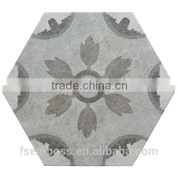 100*200*175mm Hexagon Mosaic Tile Poecelain Floor Tile Kitchen Bathroom Wall Tile photo-2