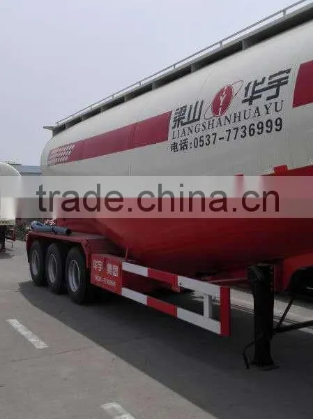 Steel Material 60cbm 3 Axle 50 Tons Bulk Powder Tractor Trailers photo-5