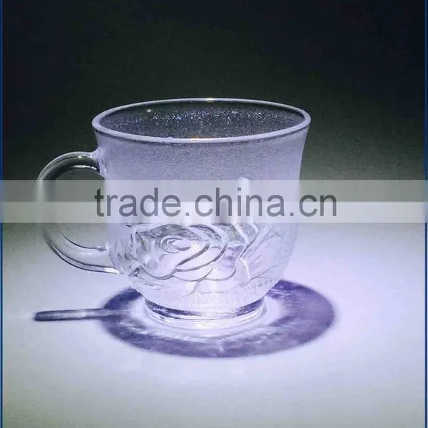 300ml frosting glass cups for drinking set pattern