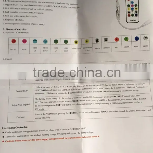 Led Dimmer Switch Controller, Mini Led Controller Dimmer, DC2.1mm RF Led Controller for Led Strip Light photo-5