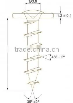 Stainless Screw for Aluminium Window Sills
