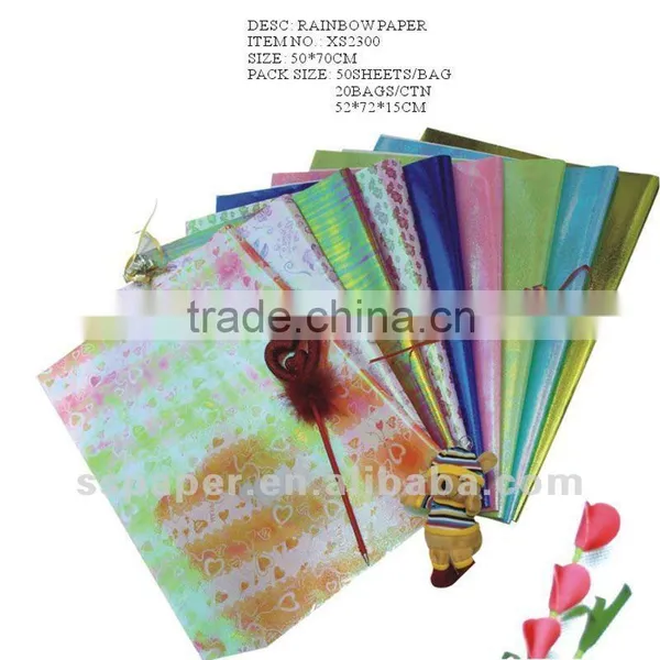 Printable Waterproof Wrapping Rainbow Paper photo-3
