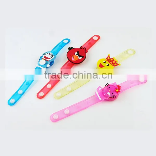 3 Flash Children Cartoon Led Lighted Bracelet,led PVC Wristband for Kids photo-2