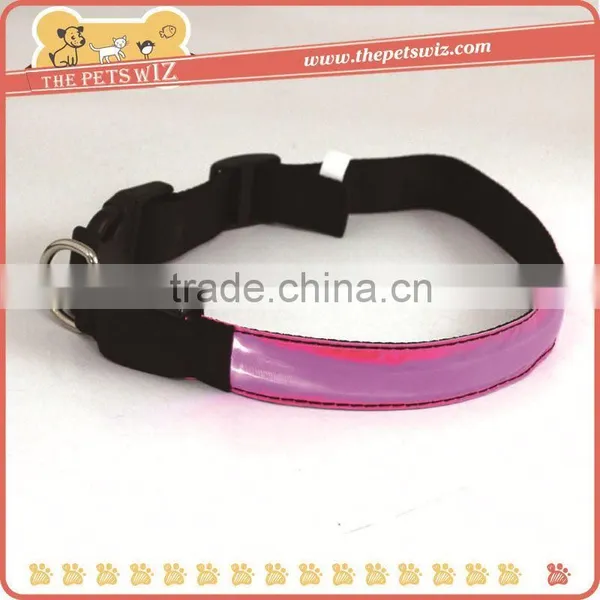 Led Flashing Dog Collar ,CC141 New Coming Safety Luminous Glow Pet Dog Led Collar , Reflective Led Pet Necklace Collar