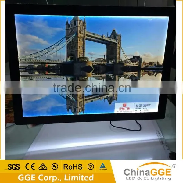A3 LED Poster Ligth Box Frameless LED Illuminated Advertising Board Real Estate Agents Window Display Indoor Signboard photo-4