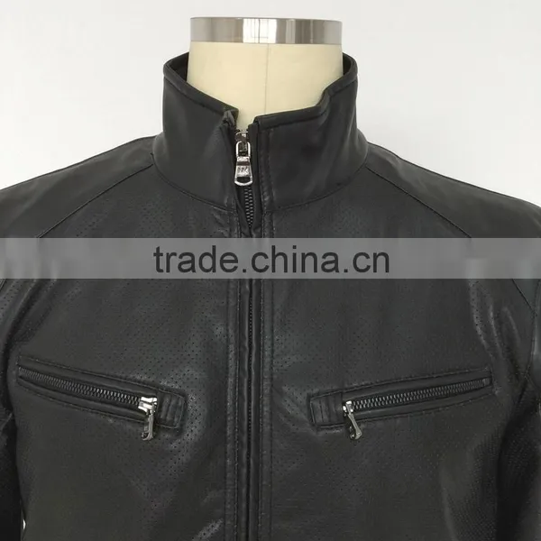 Fashion Outdoor Sport Entleman Varsity Softshell Down Leather Jacket photo-3