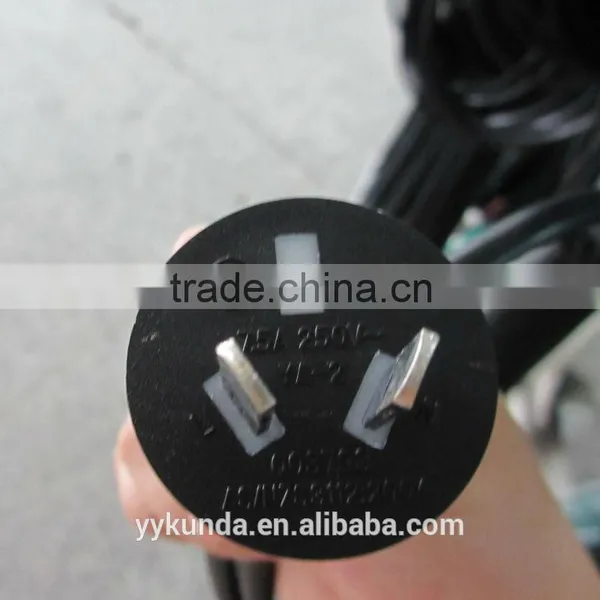 Australia Standard 3 Pin Power Plug,3 Core Power Cord With SAA Approval photo-5
