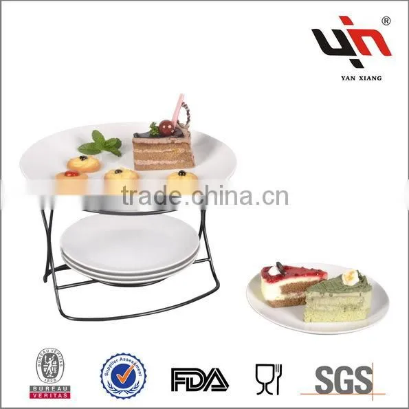 Y2722 New Hot Porcelain Cake Plate With Server