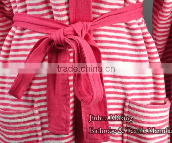 100% Cotton Cheap Velour w Hotel Bathrobe for Woman photo-5