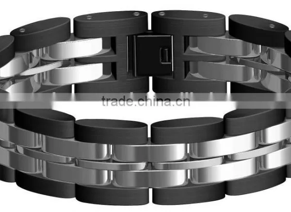 10 mm Wide Blue 316L Stainless Steel Bracelet for Men Most Popular Products Bracelet photo-5