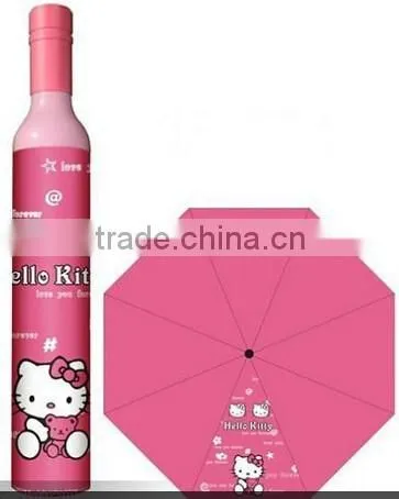 2015 Fashion New Style Advertising Wine Bottle Umbrella