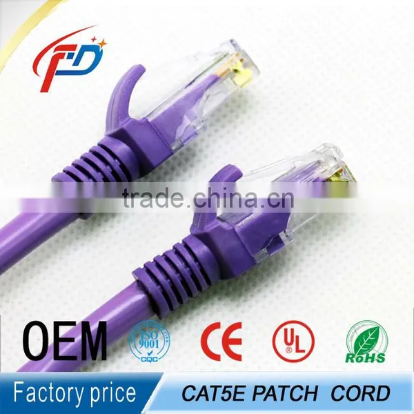 1m 2m 3m Stranded Copper Cat5e Cat6 RJ45 Red Purple Orange Patch Cord photo-4