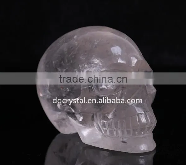 Home Decoration Rose Quartz Crystal Skull Shape