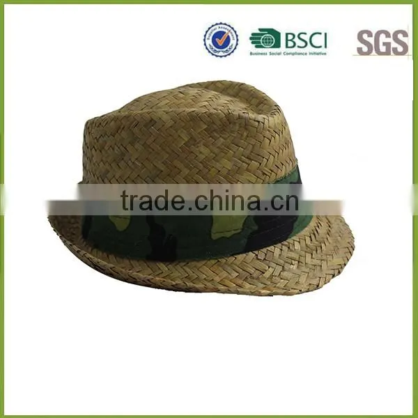 Yellowish Brown Straw Hat Blank Crochet Straw Hat photo-3